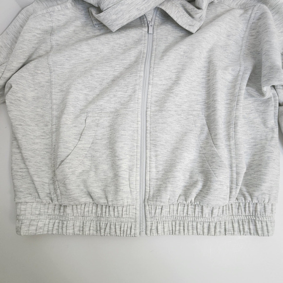 Yogalicious Scuba Muse Active Zip Up Sweatshirt Jacket Gray Women's SZ S - NWT - Picture 5 of 7